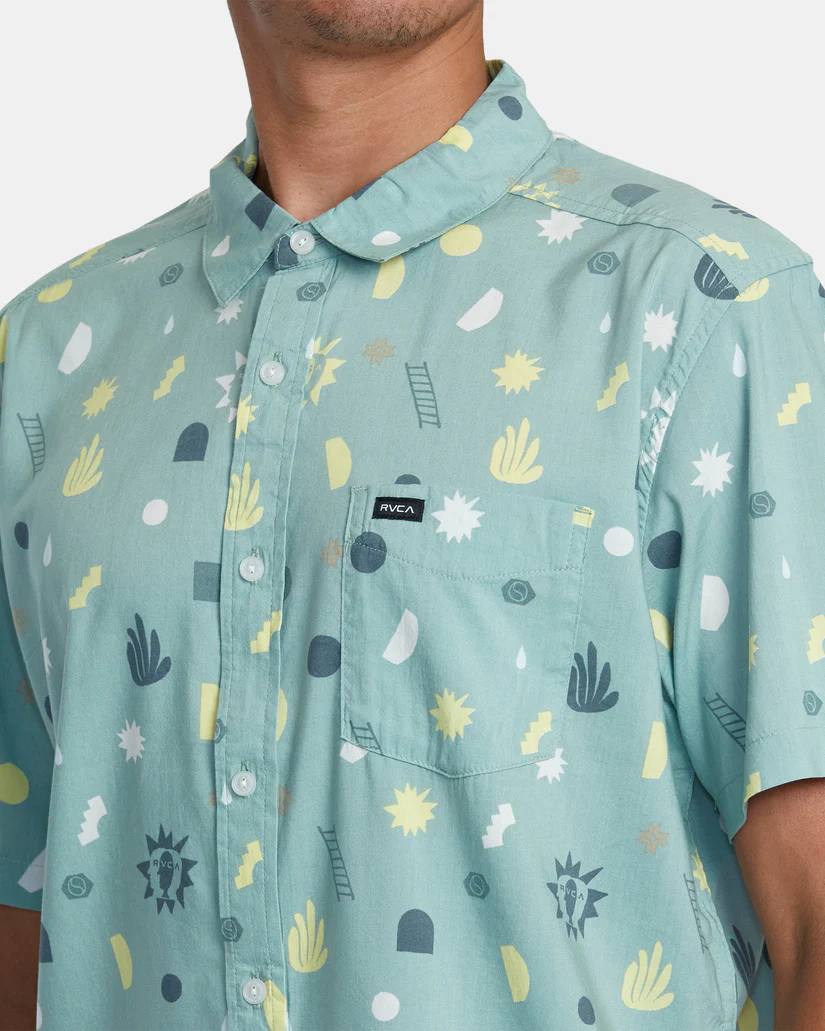 CAMISA MASCULINO RVCA MORNING GLORY WVTP – foto 5
